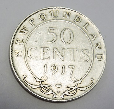 KANADA Nowa Fundlandia 50 cents 1917