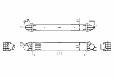 HART ИНТЕРКУЛЕР РАДИАТОР ВОЗДУХА COOPER S 1.6 06-