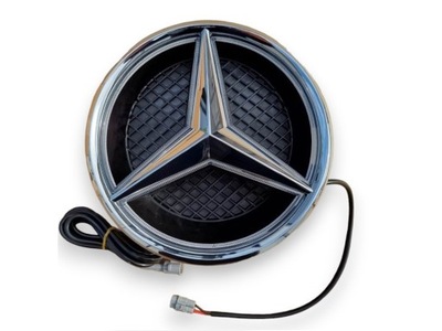 ESTRELLA DIOPARA LUMINOSO LED CROMO 205MM PARA MERCEDES GLC X253 GLS X166 GLE W166 2015-2019  