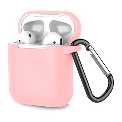 Silikonowe etui na słuchawki Apple AirPods Jasno różowy