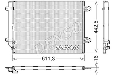 DENSO CONDENSADOR DE ACONDICIONADOR VW CC B7 PASSAT ALLTRACK B7 PASSAT B6  