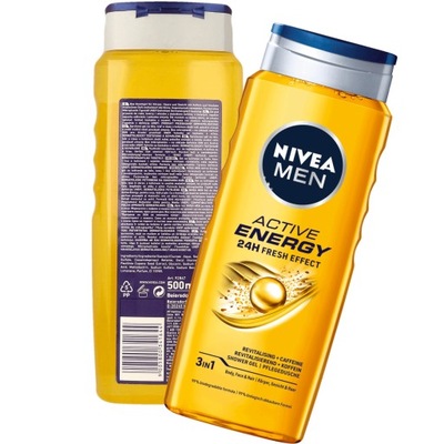 NIVEA MEN ŻEL POD PRYSZNIC ACTIVE ENERGY pobudza