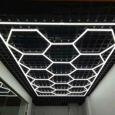 Lampa LED warsztatowa system HEXAGON panel 243x483