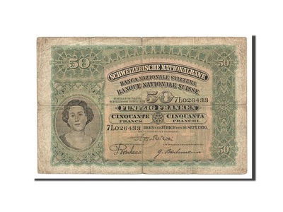 Banknot, Szwajcaria, 50 Franken, 1930, 1930-09-16,