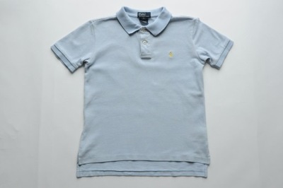 POLO RALPH LAUREN Błękitne polo z kołnierzem 130 7