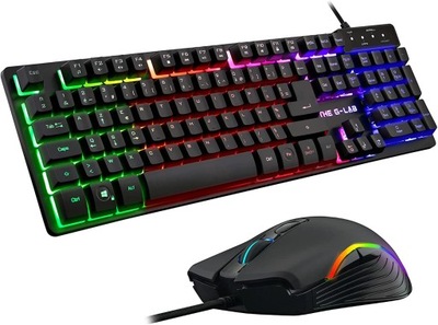 Klawiatura + mysz The G-Lab Combo Krypton RGB