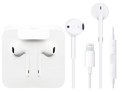 ORIGINÁLNÍ SLUCHÁTKA APPLE EARPODS LIGHTNING MMTN2ZM/A IPHONE XS 12 13 14