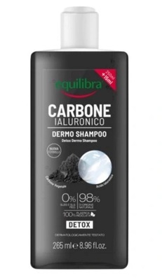 Equilibra, Detoxikačný šampón Aktívne uhlie a kyselina hyalurónová, 265 ml