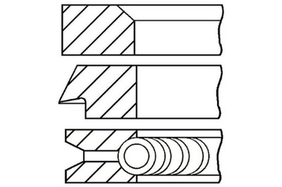 GOETZE 84 STD 1.5-1.75-3 КОМПЛЕКТ КОЛЬЦА ПОРШНЯ BMW 3 E30 3 E36 5