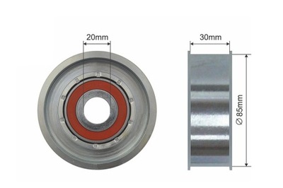 ROLLO TENSOR CORREA PK CHRYSLER VOYAGER II, VOYAGER III; JEEP CHER  