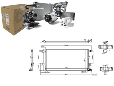 KONDENSATORIUS KONDICIONAVIMO AUDI A4 ALLROAD B9 A4 B9 A5 A6 ALLROAD C8 A6 