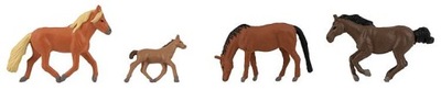 Konie 4 sztuki figurek Faller H0 151912
