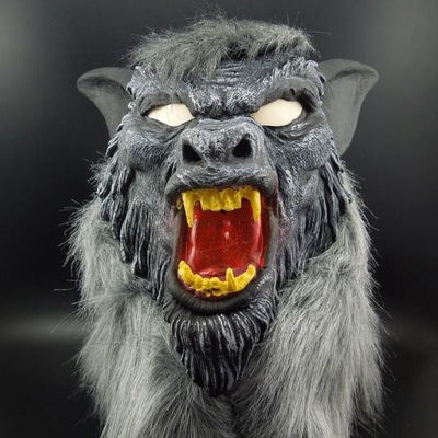 maska wilkołak Halloween duży zły wilk dorosły