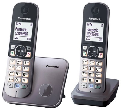 Panasonic KX-TG6812PDM telefon bezprzewodowy DUO