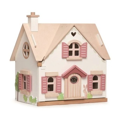 Drewniany dwupiętrowy domek dla lalek Tender Leaf