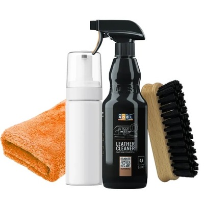 ADBL Leather Cleaner Zestaw do czyszczenia skóry