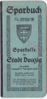 DANZIG - GDAŃSK ... SPARBUCH .. SPARKASSE .. od r. 1930