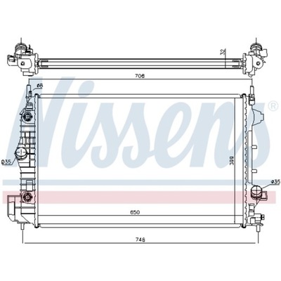 RADUADOR DE AGUA BLS CROMA SIGNUM VECTRA C 9-3 1.9  