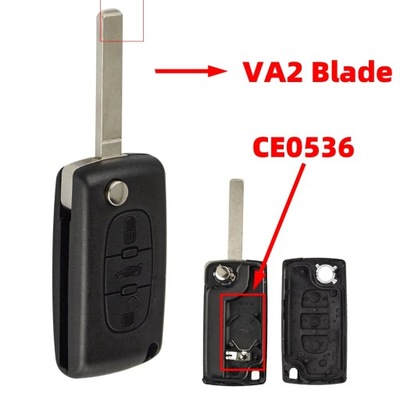 2 3 4 BUTTON REMOTE CAR KEY FOR PEUGEOT 207 307 308 407 CITROEN C2 C~50297  