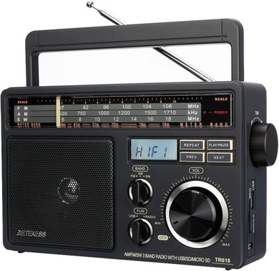 RETEKESS TR618 FM / AM/ SW 3 PASMOWE RADIO