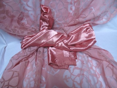 PUDROWY RÓŻ Z ORNAMENTEM ZASŁONY + KUPON