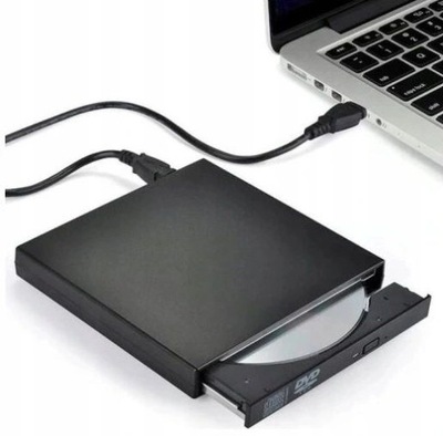 Napęd Optyczny Zewnętrzny USB DVD-ROM CD Przenośny