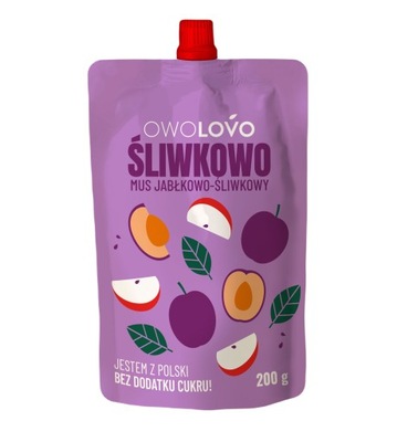 Owolovo mus jabłkowo-śliwkowy Śliwkowo 200g