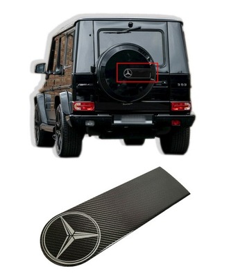 EMBLEMA MERCEDES G-KLASA W463 W461 W463A CARBÓN  