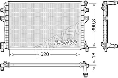 DENSO RADUADOR DEL MOTOR DE AGUA AUDI A3 Q2 SEAT ATECA LEON LEON SC LEON  