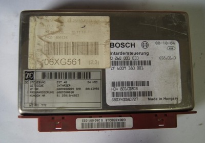 Блок управления модуль intardera man 0260001033 фото №1