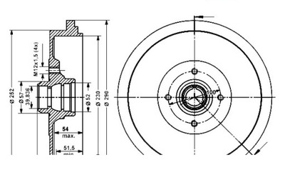 ATE БАРАБАНЫ ТОРМОЗНЫЕ VW PASSAT 1.6-1.9D 02.88-05.97