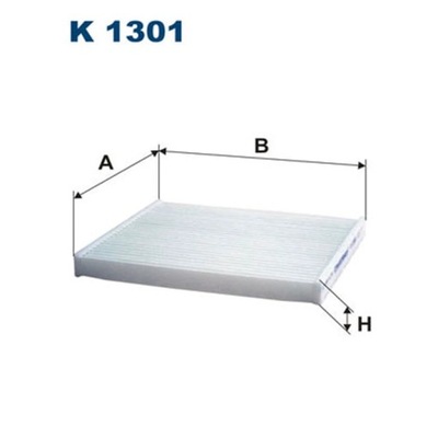 FILTR, VENTILACIÓN PRZESTRZENI PASAZERSKIEJ FILTRON K 1301  