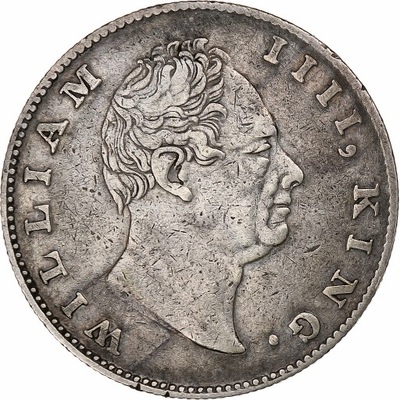 INDIE BRYTYJSKIE, William IV, Rupee, 1835, Calcutt