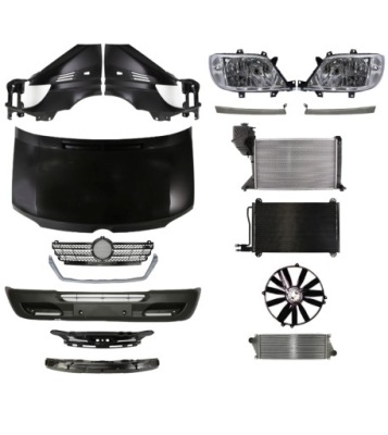 Mercedes benz sprinter 00-02 бампер ремень капот фото №1