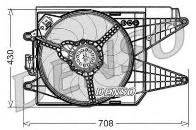 Denso вентилятор радіатора з корпус abarth 500 фото №1