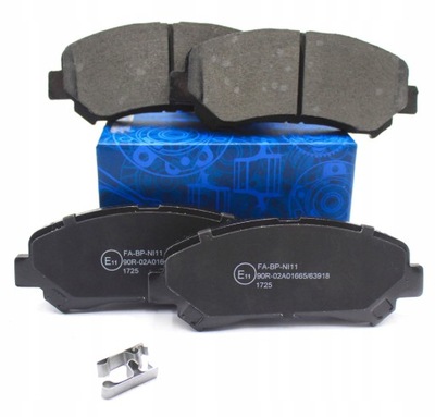 Тормозные колодки тормозные перед nissan navara qashqai +2 rogue x-trail ii sentra фото №1