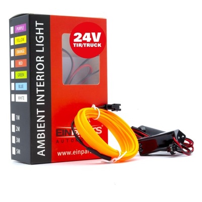 EPAL1M COLOR NARANJA CABLE DE FIBRA ÓPTICA DIODO LUMINOSO LED 1 METR 24V  