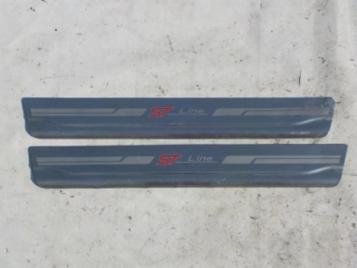 Ford focus mk3 рестайлинг  14-18 молдинг порог st line комплект фото №1
