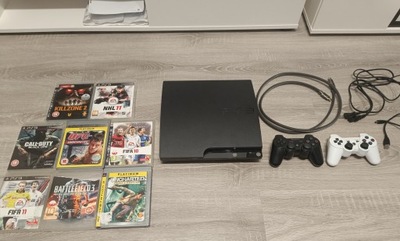 KONSOLA PS3 160gb ! 2 PADY ! 8 GIER ! SONY PLAYSTATION ! OKAZJA