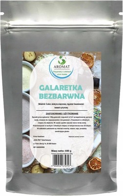 GALARETKA BEZBARWNA PRZEZROCZYSTA 0,5KG AROMAT 500G