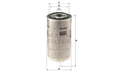 MANN-FILTER ФИЛЬТР ТОПЛИВА CITROEN JUMPER FIAT DUCATO PEUGEOT BOXER