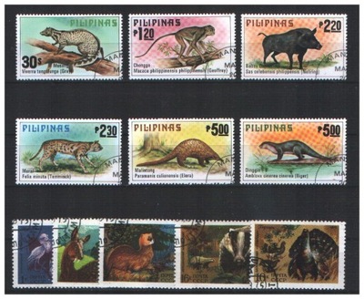 Zwierzęta 2 serie kas FILIPINY,CCCP.
