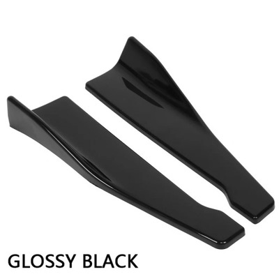 UNIVERSAL 48CM LENGTH CAR SIDE SKIRT BUMPER SPOILER SPLITTER PROTECT~52124  