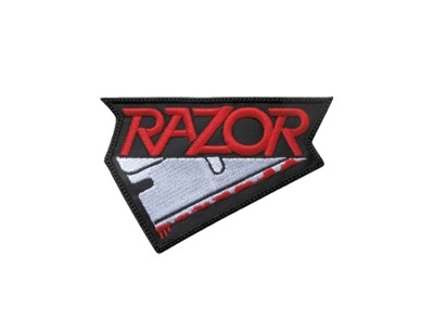 Naszywka haftowana RAZOR - Logo [red]