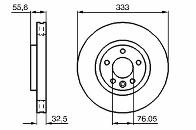 BOSCH DISQUES DE FREIN 2 PIÈCES AVANT VW CALIFORNIA T5 CAMPER MULTIVAN - milautoparts-fr.ukrlive.com