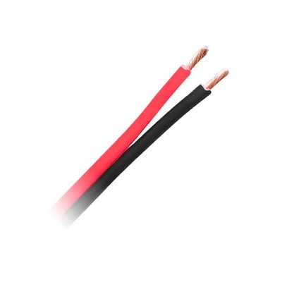 Kabel głośnikowy CCA 0.20mm czarno-czerwony 5m