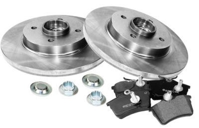 Тормозные диски x2 + тормозные колодки задняя citroen berlingo ii c4 picasso фото №1