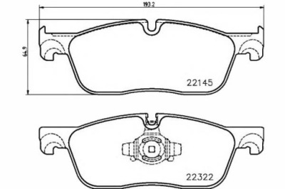 Textar тормозные колодки тормозные jaguar перед xe xf 2,0-3,0 фото №1