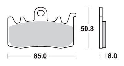 SBS TRINKELĖS STABDŽIŲ KH630 RACING DUAL CARBON FRO 