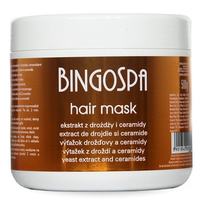 BINGOSPA - Maska do włosów z ekstraktem z drożdży